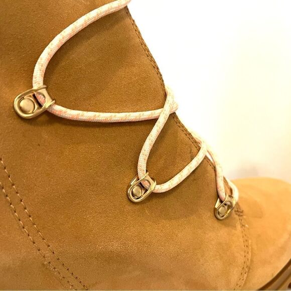 Sorel Joan Of Arctic Wedge Cozy Waterproof Suede Shearling Bootie 10 New in box - Picture 13 of 13